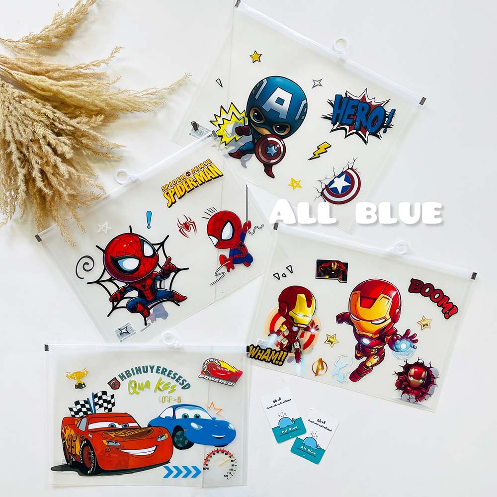 پوشه شفاف زیپ کیپ دار (99013)