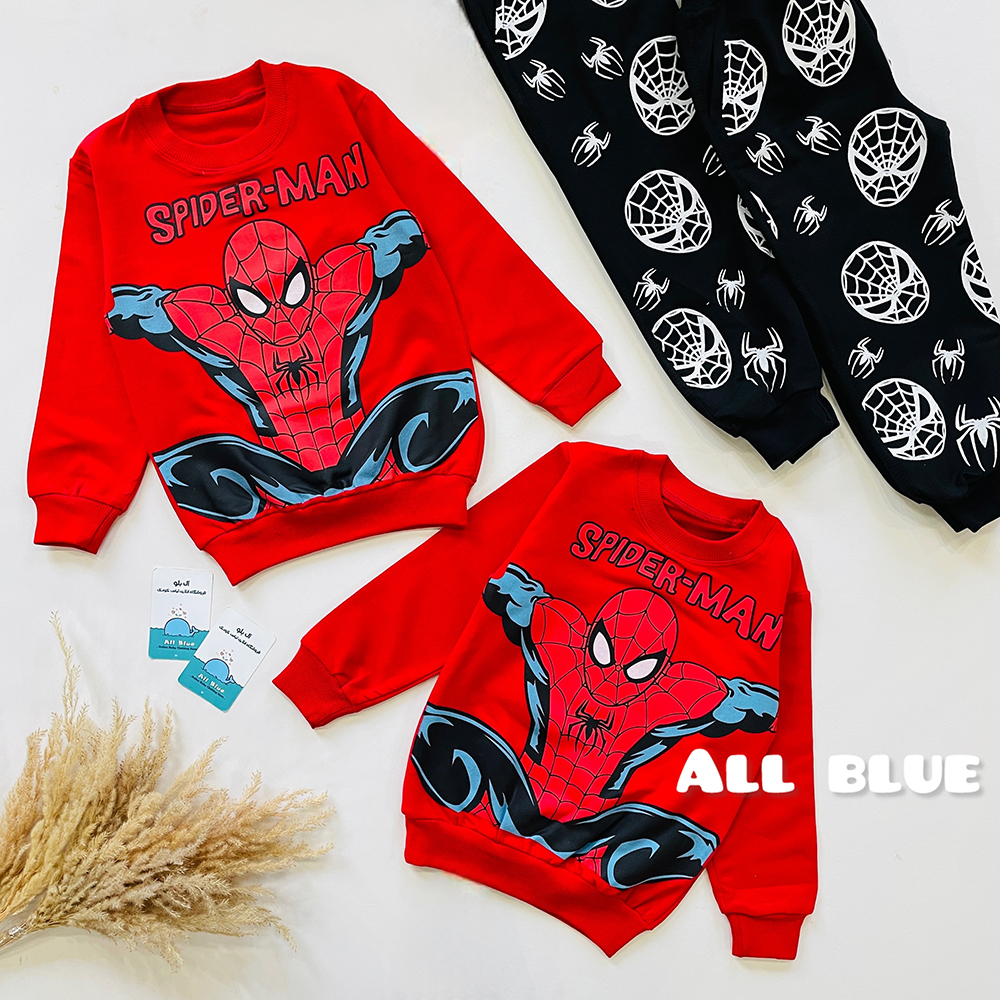 ست بلوز و شلوار اسپایدرمن قوی 2تا9 سال (72133)